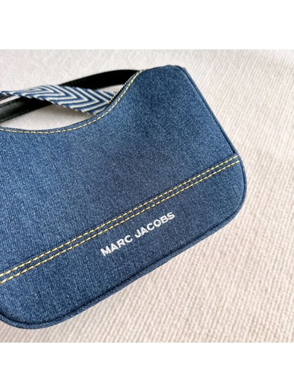 Marc Jacobs Denim Drifter Convertible Shoulder Bag Blue OS